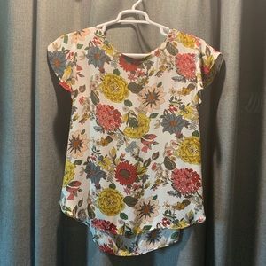 Loft Floral Print Blouse